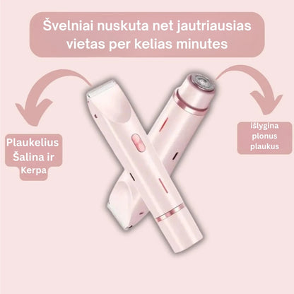 Razzy™ 2-in-1 moteriškas kūno skustuvas